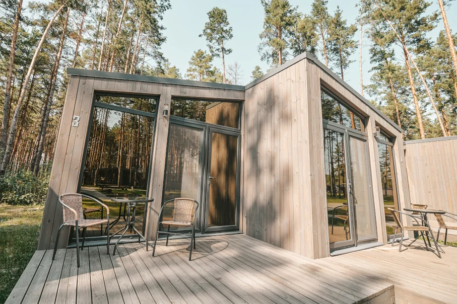 dom z prefabrykatów drewanianych